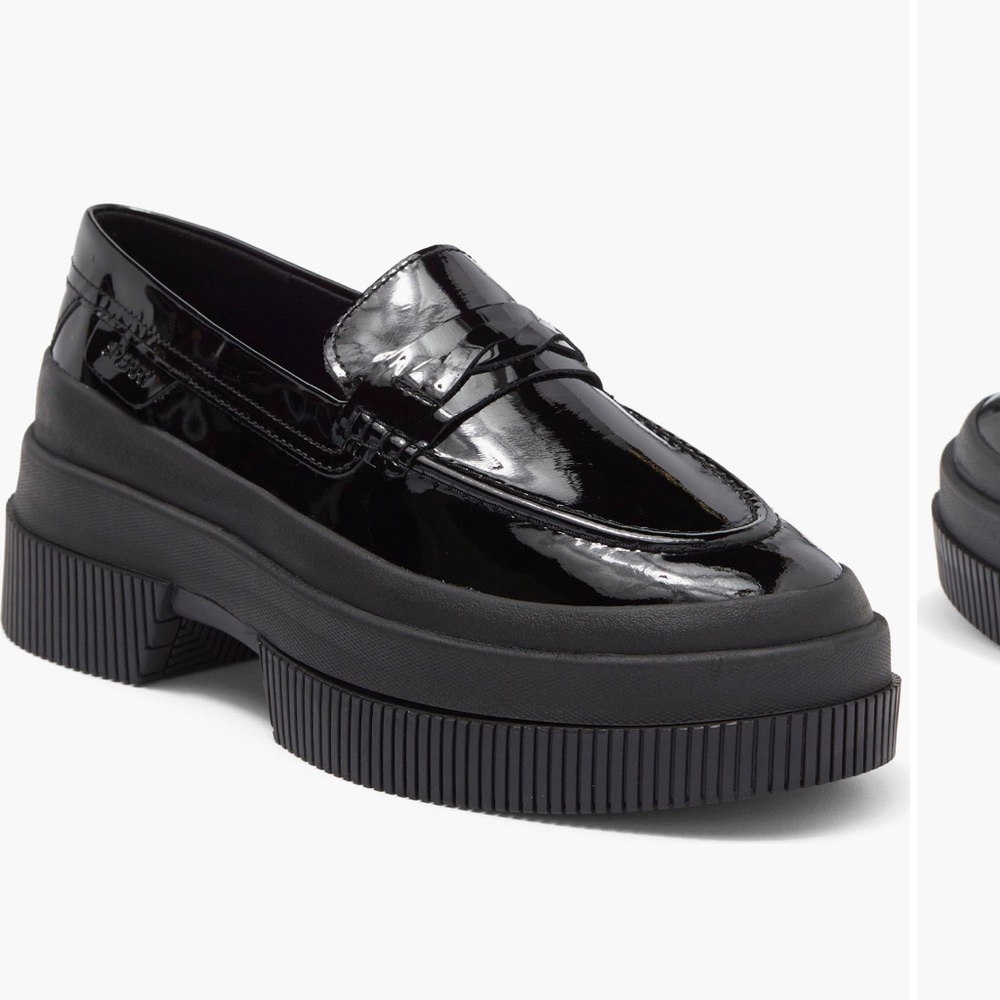 Black Patent Leather Loafers